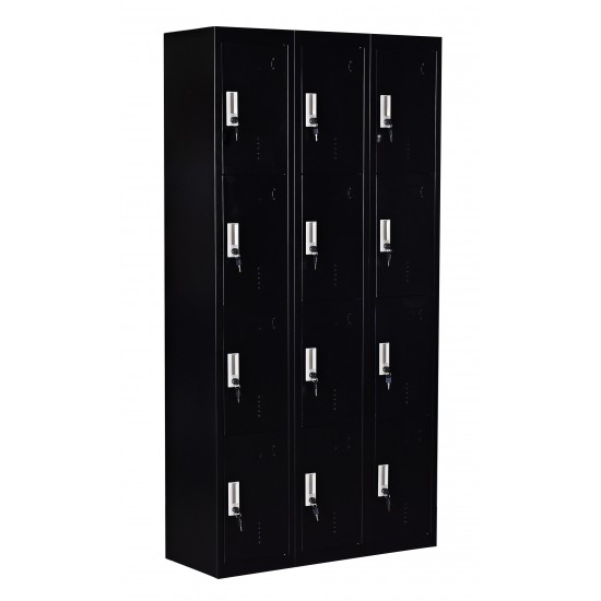 12 Door Locker - Office/Gym - Black 12 Door Locker - Office/Gym - Black
