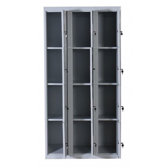 12 Door Locker - Office/Gym - Light Grey 12 Door Locker - Office/Gym - Light Grey
