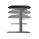 100cm Adjustable Frame Standing Desk - Black 100cm Adjustable Frame Standing Desk - Black