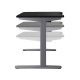 140cm Curved Adjustable Curved Desk - Black 140cm Curved Adjustable Curved Desk - Black