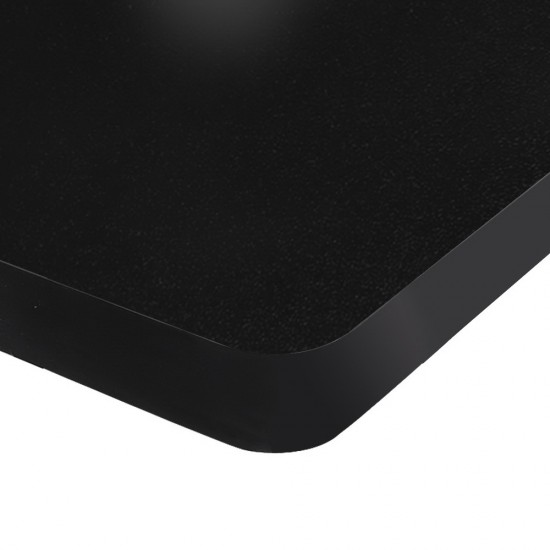 140cm Curved Adjustable Curved Desk - Black 140cm Curved Adjustable Curved Desk - Black