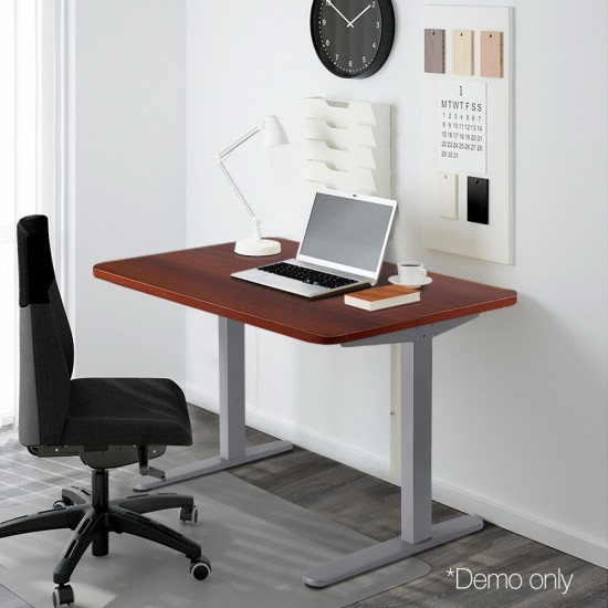 100cm Motorised Electrical Adjustable Frame Standing Desk - Walnut 100cm Motorised Electrical Adjustable Frame Standing Desk - Walnut
