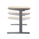 100cm Motorised Electrical Adjustable Frame Standing Desk - White Grey 100cm Motorised Electrical Adjustable Frame Standing Desk - White Grey