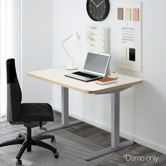 100cm Motorised Electrical Adjustable Frame Standing Desk - White Grey 100cm Motorised Electrical Adjustable Frame Standing Desk - White Grey
