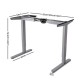 140cm Curved Adjustable Desk - White 140cm Curved Adjustable Desk - White