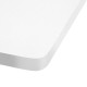 140cm Curved Adjustable Desk - White 140cm Curved Adjustable Desk - White