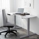 140cm Curved Adjustable Desk - White 140cm Curved Adjustable Desk - White