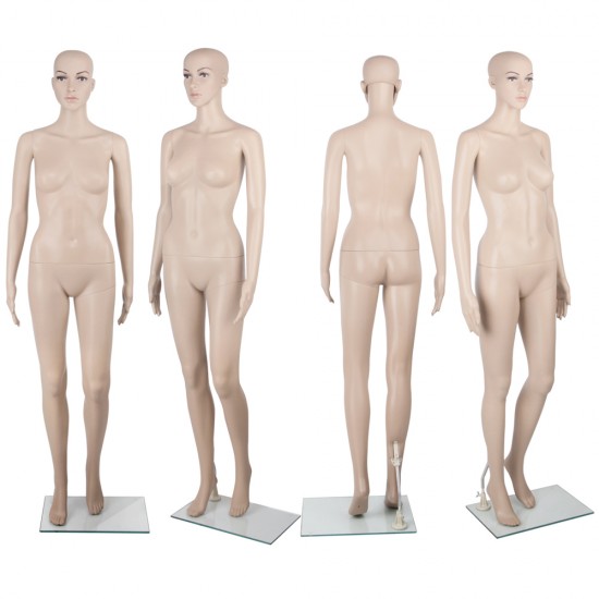 175cm Tall Full Body Female Mannequin - Skin Coloured 175cm Tall Full Body Female Mannequin - Skin Coloured