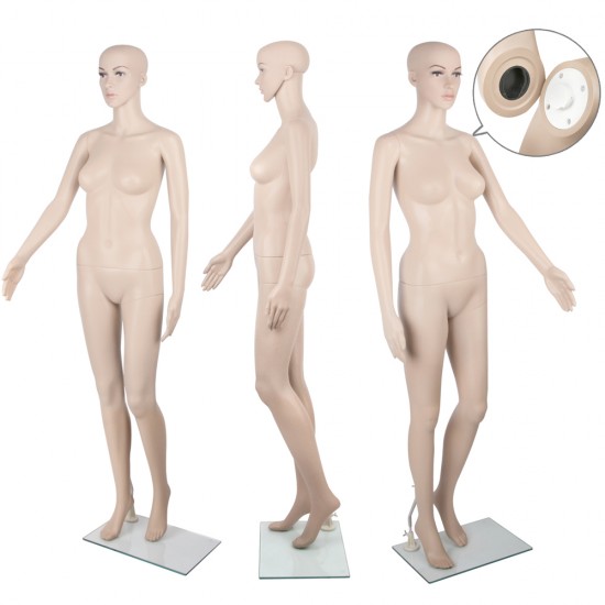 175cm Tall Full Body Female Mannequin - Skin Coloured 175cm Tall Full Body Female Mannequin - Skin Coloured
