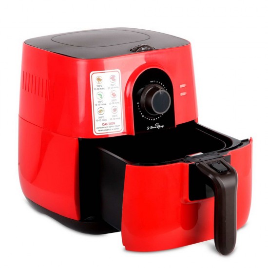 3L Oi Free Air Fryer - Red 3L Oi Free Air Fryer - Red