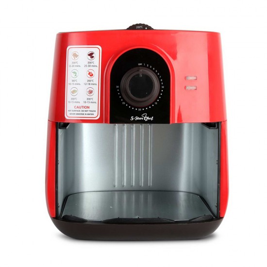 3L Oi Free Air Fryer - Red 3L Oi Free Air Fryer - Red