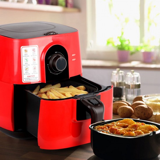 3L Oi Free Air Fryer - Red 3L Oi Free Air Fryer - Red