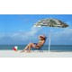 Beach Umbrella 180cm Striped Palm Design Beach Umbrella 180cm Striped Palm Design