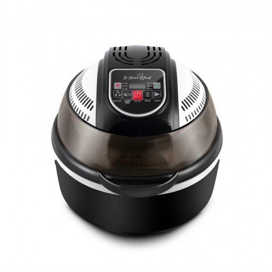 10L 6 Function Convection Oven Cooker Air Fryer- Black 10L 6 Function Convection Oven Cooker Air Fryer- Black