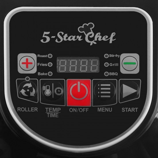 10L 6 Function Convection Oven Cooker Air Fryer- Black 10L 6 Function Convection Oven Cooker Air Fryer- Black