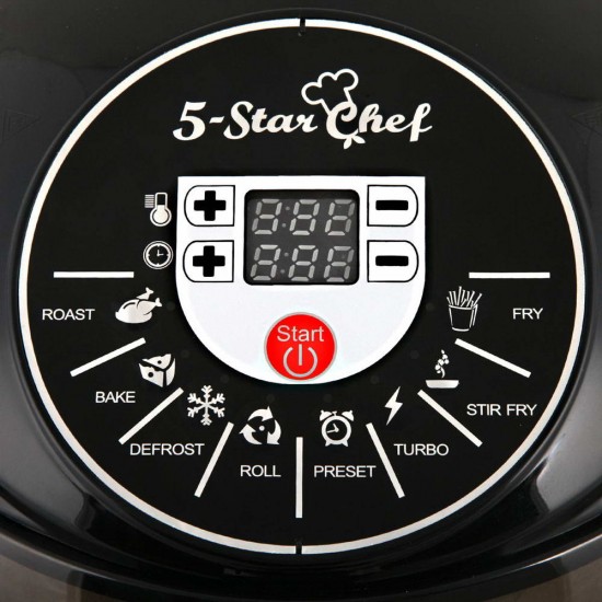 10L 8 Function Convection Oven Cooker Air Fryer- Black 10L 8 Function Convection Oven Cooker Air Fryer- Black