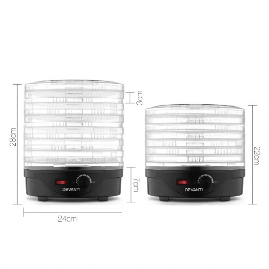 Food Dehydrator with 7 Trays - Black Food Dehydrator with 7 Trays - Black