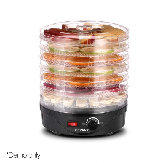 Food Dehydrator with 7 Trays - Black Food Dehydrator with 7 Trays - Black