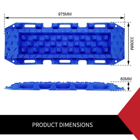 10T Heavy Duty Recovery Tracks Sand Track Snow Mud Tracks 10T Vehicle Blue 4WD 10T Heavy Duty Recovery Tracks Sand Track Snow Mud Tracks 10T Vehicle Blue 4WD