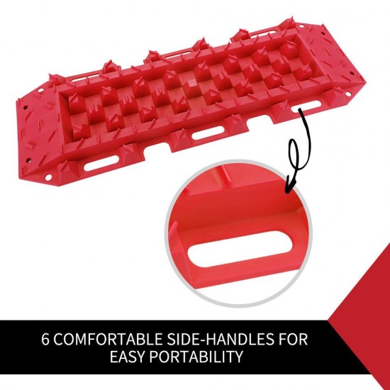10T Heavy Duty Recovery Tracks Sand Track Snow Mud Tracks 10T Vehicle Red 4WD 10T Heavy Duty Recovery Tracks Sand Track Snow Mud Tracks 10T Vehicle Red 4WD