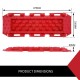 10T Heavy Duty Recovery Tracks Sand Track Snow Mud Tracks 10T Vehicle Red 4WD 10T Heavy Duty Recovery Tracks Sand Track Snow Mud Tracks 10T Vehicle Red 4WD