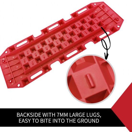 10T Heavy Duty Recovery Tracks Sand Track Snow Mud Tracks 10T Vehicle Red 4WD 10T Heavy Duty Recovery Tracks Sand Track Snow Mud Tracks 10T Vehicle Red 4WD