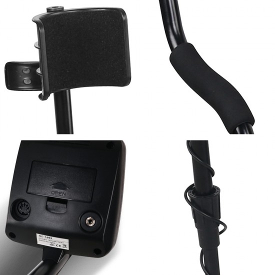 LED Metal Detector with Headphones - Black LED Metal Detector with Headphones - Black