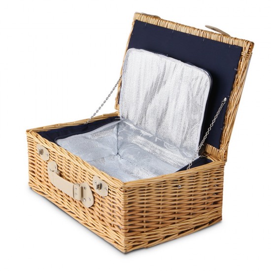 Alfresco 4 Person Cooler Wicker Picnic Basket - Brown Alfresco 4 Person Cooler Wicker Picnic Basket - Brown