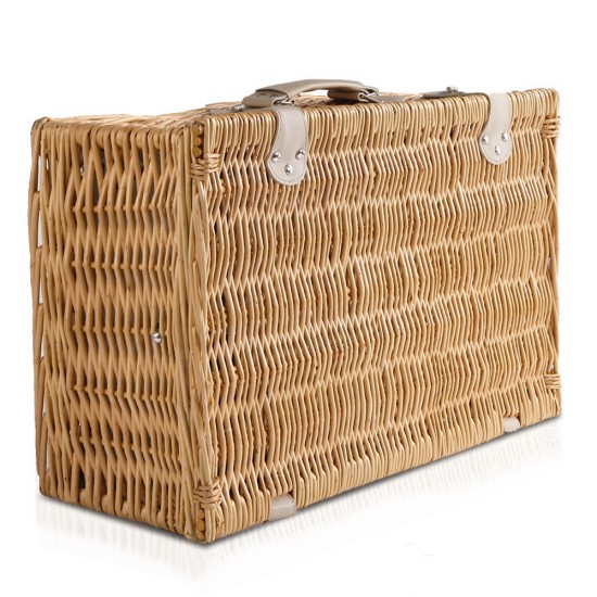 Alfresco 4 Person Cooler Wicker Picnic Basket - Brown Alfresco 4 Person Cooler Wicker Picnic Basket - Brown