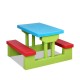 Keezi Kids Picnic Table Bench Set Children Umbrella Outdoor Chair Keezi Kids Picnic Table Bench Set Children Umbrella Outdoor Chair