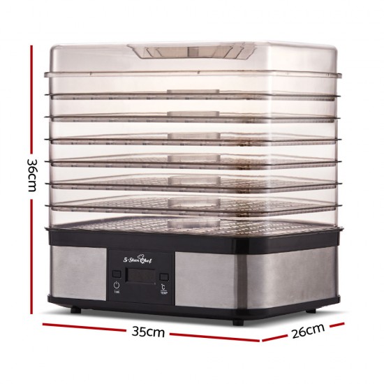 Food Dehydrator with 7 Trays - Silver Food Dehydrator with 7 Trays - Silver