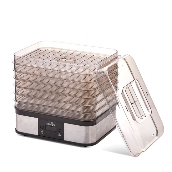 Food Dehydrator with 7 Trays - Silver Food Dehydrator with 7 Trays - Silver