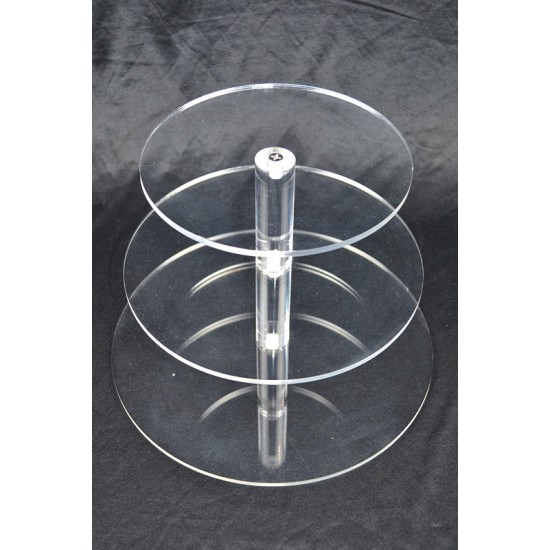 3 Tier Cupcake Stand 5mm Acrylic Wedding Display 3 Tier Cupcake Stand 5mm Acrylic Wedding Display