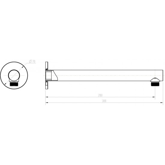 Shower Head Arm Wall Connector Bathroom Rainforest ShowerHead Shower Head Arm Wall Connector Bathroom Rainforest ShowerHead