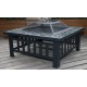 18" Square Metal Fire Pit Outdoor Heater 18" Square Metal Fire Pit Outdoor Heater