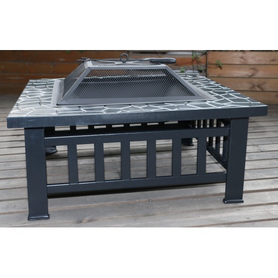 18" Square Metal Fire Pit Outdoor Heater 18" Square Metal Fire Pit Outdoor Heater
