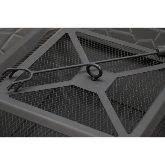 18" Square Metal Fire Pit Outdoor Heater 18" Square Metal Fire Pit Outdoor Heater
