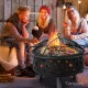 Grillz 32 Inch Portable Outdoor Fire Pit and BBQ - Black Grillz 32 Inch Portable Outdoor Fire Pit and BBQ - Black