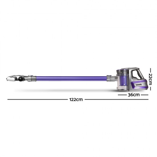 150 Cordless Handheld Stick Vacuum Cleaner 2 Speed Purple And Grey 150 Cordless Handheld Stick Vacuum Cleaner 2 Speed Purple And Grey