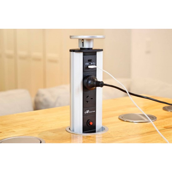 Glossy Silver - Black Pop Up Power Point Glossy Silver - Black Pop Up Power Point