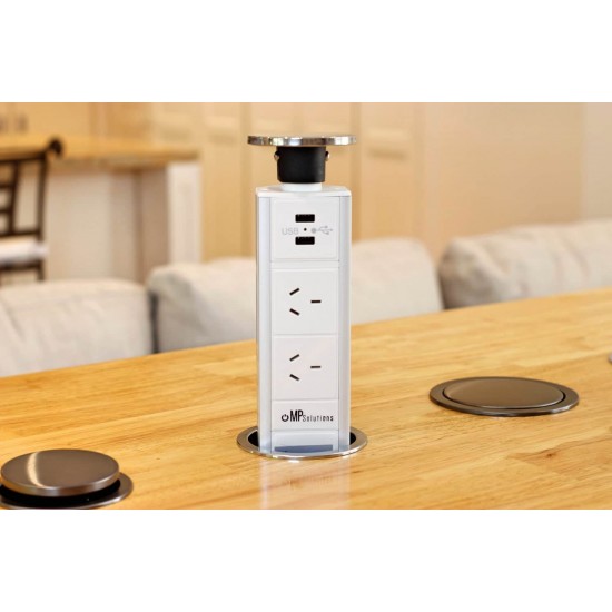 Mirror Stainless Steel White Pop Up Power Point Mirror Stainless Steel White Pop Up Power Point