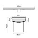Cefito 1000mm Square Stainless Steel Shower Grate Cefito 1000mm Square Stainless Steel Shower Grate