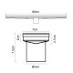 115x115mm Stainless Steel Shower Grate Tile Drain Square Bathroom Home 115x115mm Stainless Steel Shower Grate Tile Drain Square Bathroom Home