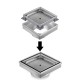 115x115mm Stainless Steel Shower Grate Tile Insert Drain Square Bathroom 115x115mm Stainless Steel Shower Grate Tile Insert Drain Square Bathroom