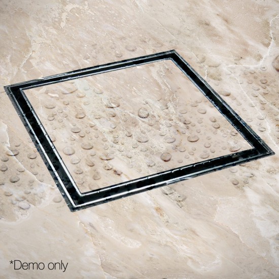 115x115mm Stainless Steel Shower Grate Tile Insert Drain Square Bathroom 115x115mm Stainless Steel Shower Grate Tile Insert Drain Square Bathroom