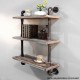 Artiss Industrial Shelves DIY Pipe Shelf Display Wall Floating Bookshelf Vintage 3 Tiers Artiss Industrial Shelves DIY Pipe Shelf Display Wall Floating Bookshelf Vintage 3 Tiers