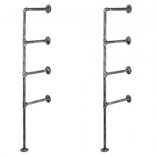 Artiss DIY Metal Ceiling Pipe Shelf Artiss DIY Metal Ceiling Pipe Shelf
