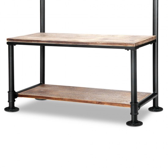 Artiss DIY Rustic Shoe Rack and Hanger Artiss DIY Rustic Shoe Rack and Hanger