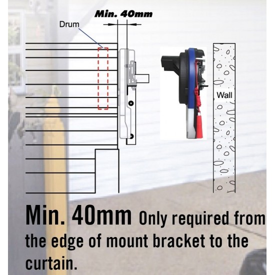 Automatic Garage Roller Door Motor - 500N Max Automatic Garage Roller Door Motor - 500N Max