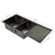 Cefito 1000 x 450mm Stainless Steel Sink - Black Cefito 1000 x 450mm Stainless Steel Sink - Black